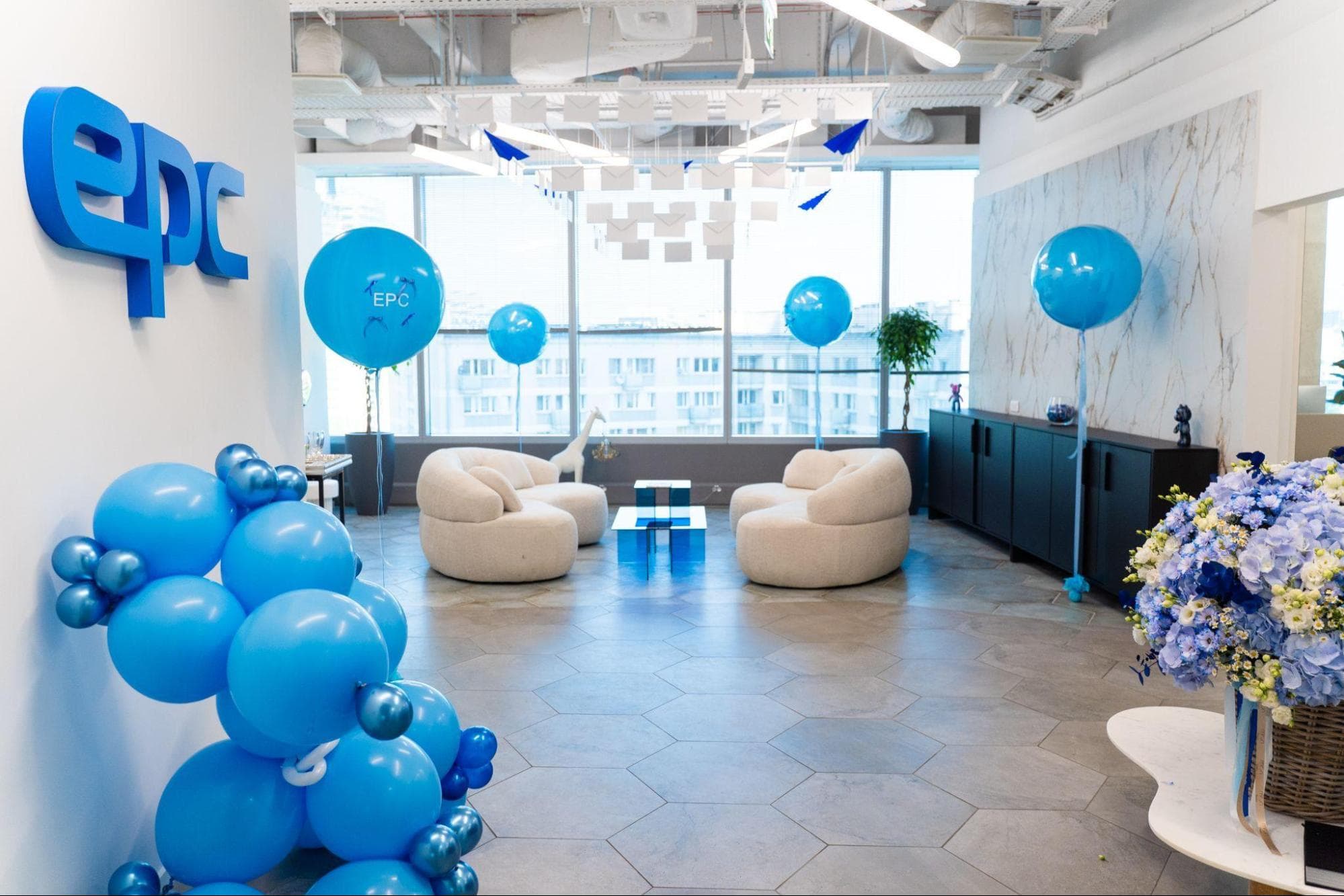 Modern office workspace